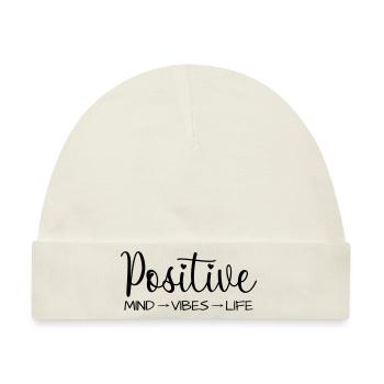 Positive Gedanken - Baby Premium Organic Mütze - Naturweiß - Vorne