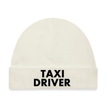 Taxi driver Taxifahrer - Baby Premium Organic Mütze - Naturweiß - Vorne