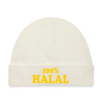 Halal - Baby Premium Organic Mütze - Naturweiß - Vorne