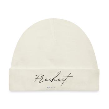 Inspirierende Wörter, Trendige T-Shirts von Popal - Baby Premium Organic Mütze - Naturweiß - Vorne