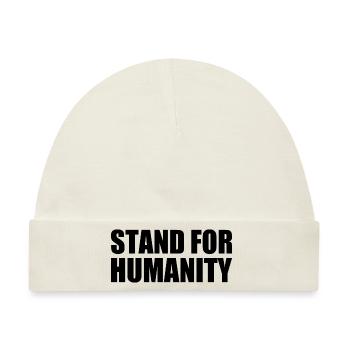 Stand for humanity - Baby Premium Organic Mütze - Naturweiß - Vorne