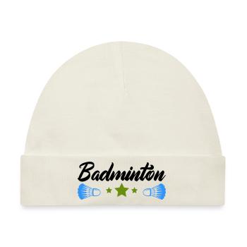 badminton - Baby Premium Organic Mütze - Naturweiß - Vorne