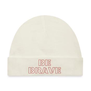 be brave - Baby Premium Organic Mütze - Naturweiß - Vorne
