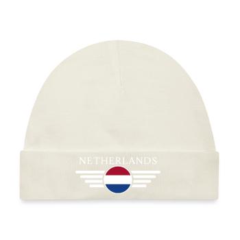 Niederlande T-Shirt: Kanäle, Freiheit - Baby Premium Organic Mütze - Naturweiß - Vorne