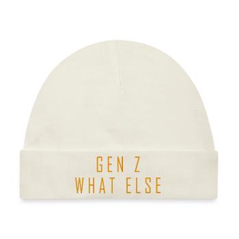 Gen Z what else - Baby Premium Organic Mütze - Naturweiß - Vorne