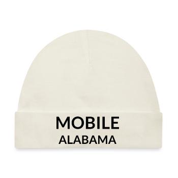 Mobile Alabama USA - Baby Premium Organic Mütze - Naturweiß - Vorne