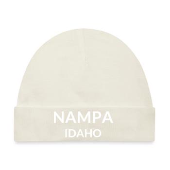 Nampa Idaho USA - Baby Premium Organic Mütze - Naturweiß - Vorne