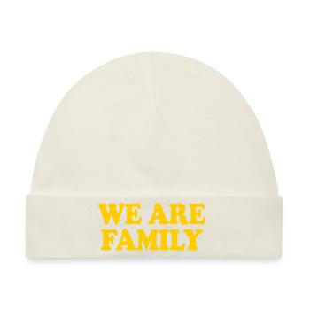 We are family - Baby Premium Organic Mütze - Naturweiß - Vorne
