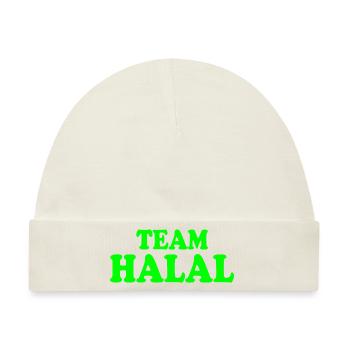 Team halal - Baby Premium Organic Mütze - Naturweiß - Vorne