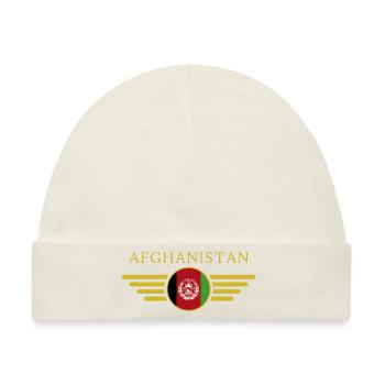 Ich liebe Afghanistan, Eleganz Stil Design T-Shirt - Baby Premium Organic Mütze - Naturweiß - Vorne