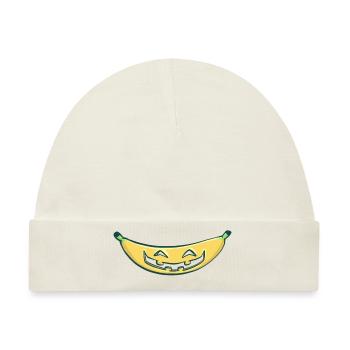 Halloween Banane (ohne Text) - Baby Premium Organic Mütze - Naturweiß - Vorne