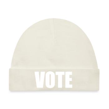 Vote - Baby Premium Organic Mütze - Naturweiß - Vorne