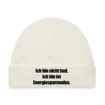 Energiesparmodus aktiv - Baby Premium Organic Mütze - Naturweiß - Vorne