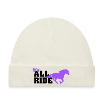all ride - Baby Premium Organic Mütze - Naturweiß - Vorne