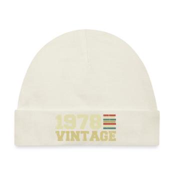 Geschenk 1978 Geburtstagsgeschenk 1978 Jahrgang 1978 - Baby Premium Organic Mütze - Naturweiß - Vorne