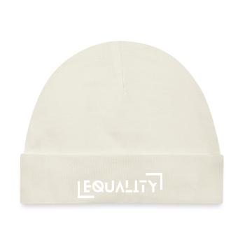 EQUALITY - ein Statement für Gleichberechtigung - Baby Premium Organic Mütze - Naturweiß - Vorne