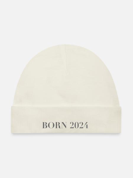 BORN 2024 - Baby Premium Organic Mütze - Naturweiß