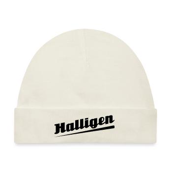 Halligen - Textdesign mit Stadtnamen - Baby Premium Organic Mütze - Naturweiß - Vorne