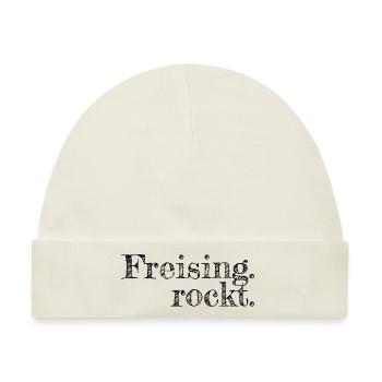 Freising rockt - Textdesign mit Stadtnamen - Baby Premium Organic Mütze - Naturweiß - Vorne
