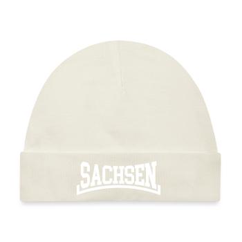 Sachsen - Baby Premium Organic Mütze - Naturweiß - Vorne