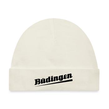 Büdingen - Textdesign mit Stadtnamen - Baby Premium Organic Mütze - Naturweiß - Vorne