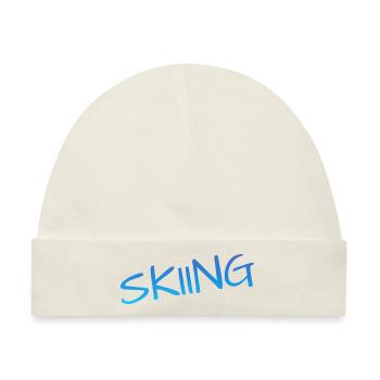 skiing - Baby Premium Organic Mütze - Naturweiß - Vorne