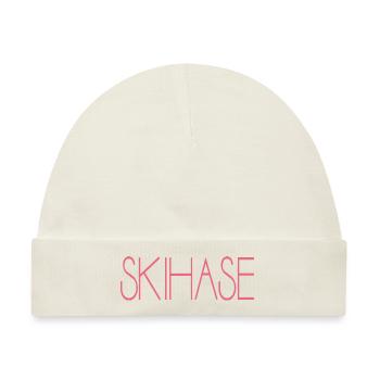 Skihase - Baby Premium Organic Mütze - Naturweiß - Vorne