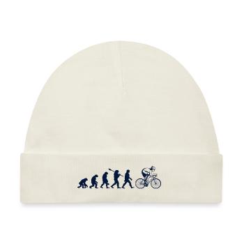 Evolution des Radsports - Baby Premium Organic Mütze - Naturweiß - Vorne