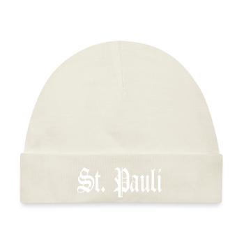 St. Pauli - Baby Premium Organic Mütze - Naturweiß - Vorne