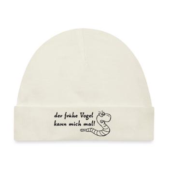 der frühe vogel - Baby Premium Organic Mütze - Naturweiß - Vorne