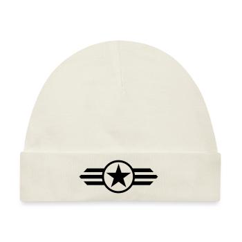 star with wings - Baby Premium Organic Mütze - Naturweiß - Vorne