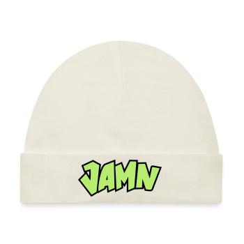 Jammin' JAMN Jamming in tha name of the Lord - Baby Premium Organic Mütze - Naturweiß - Vorne
