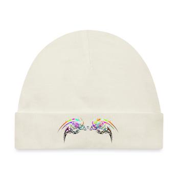 Neon Tribal Design - Baby Premium Organic Mütze - Naturweiß - Vorne