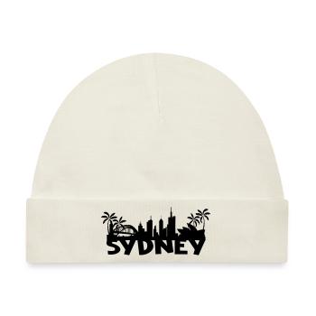 Sydney Skyline - Baby Premium Organic Mütze - Naturweiß - Vorne
