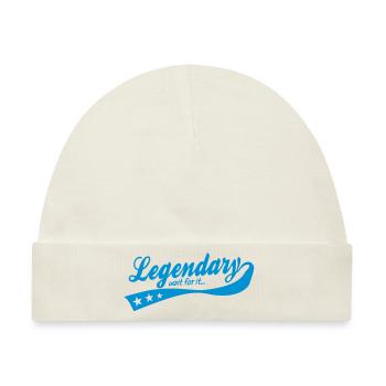 legendary ... wait for it ... retro - Baby Premium Organic Mütze - Naturweiß - Vorne