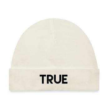 stylisches Design, true - Baby Premium Organic Mütze - Naturweiß - Vorne