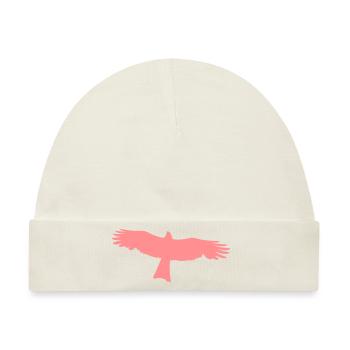 Falke - Raubvogel - Baby Premium Organic Mütze - Naturweiß - Vorne
