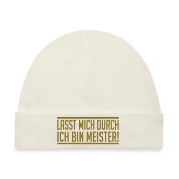 Meister - Baby Premium Organic Mütze - Naturweiß - Vorne