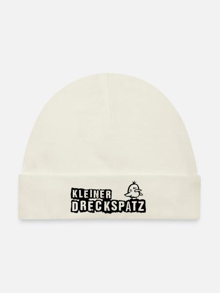 Kleiner Dreckspatz - Baby Premium Organic Mütze - Naturweiß