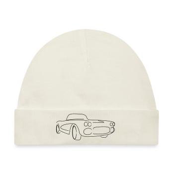 Oldtimer Cabrio Roadster Tribal - Baby Premium Organic Mütze - Naturweiß - Vorne