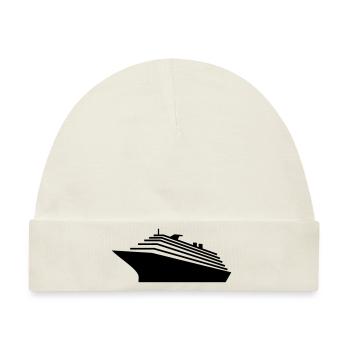 Kreuzfahrtschiff / cruiser (1c) - Baby Premium Organic Mütze - Naturweiß - Vorne
