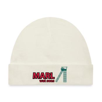 marl - Baby Premium Organic Mütze - Naturweiß - Vorne