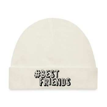 #bestfriends - Baby Premium Organic Mütze - Naturweiß - Vorne