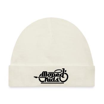 Moped Kids / Mopedkids (V1) - Baby Premium Organic Mütze - Naturweiß - Vorne