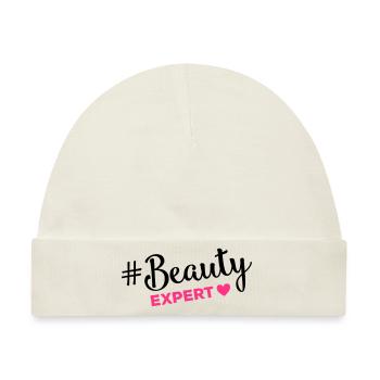 beauty expert hashtag - Baby Premium Organic Mütze - Naturweiß - Vorne