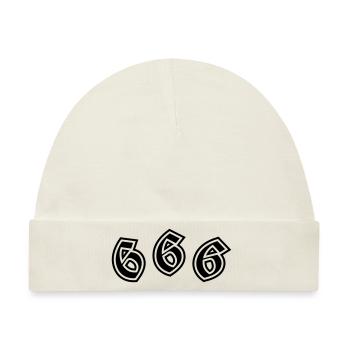 666 - Baby Premium Organic Mütze - Naturweiß - Vorne