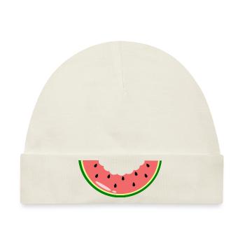 Melone - Baby Premium Organic Mütze - Naturweiß - Vorne