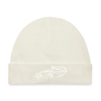 Wels - Angler - Baby Premium Organic Mütze - Naturweiß - Vorne