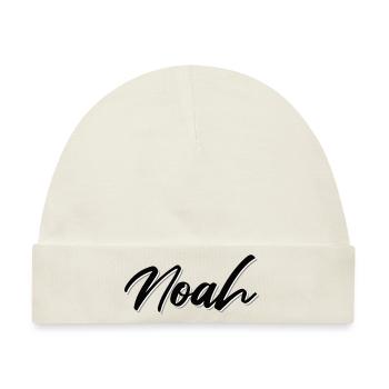 Noah - Baby Premium Organic Mütze - Naturweiß - Vorne