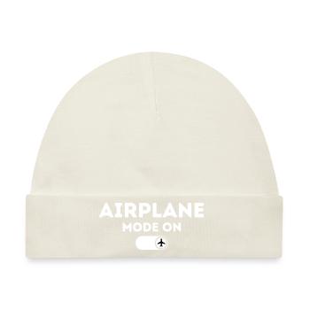 Airplane mode on - Baby Premium Organic Mütze - Naturweiß - Vorne